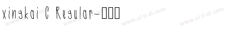 xingkai C Regular字体转换